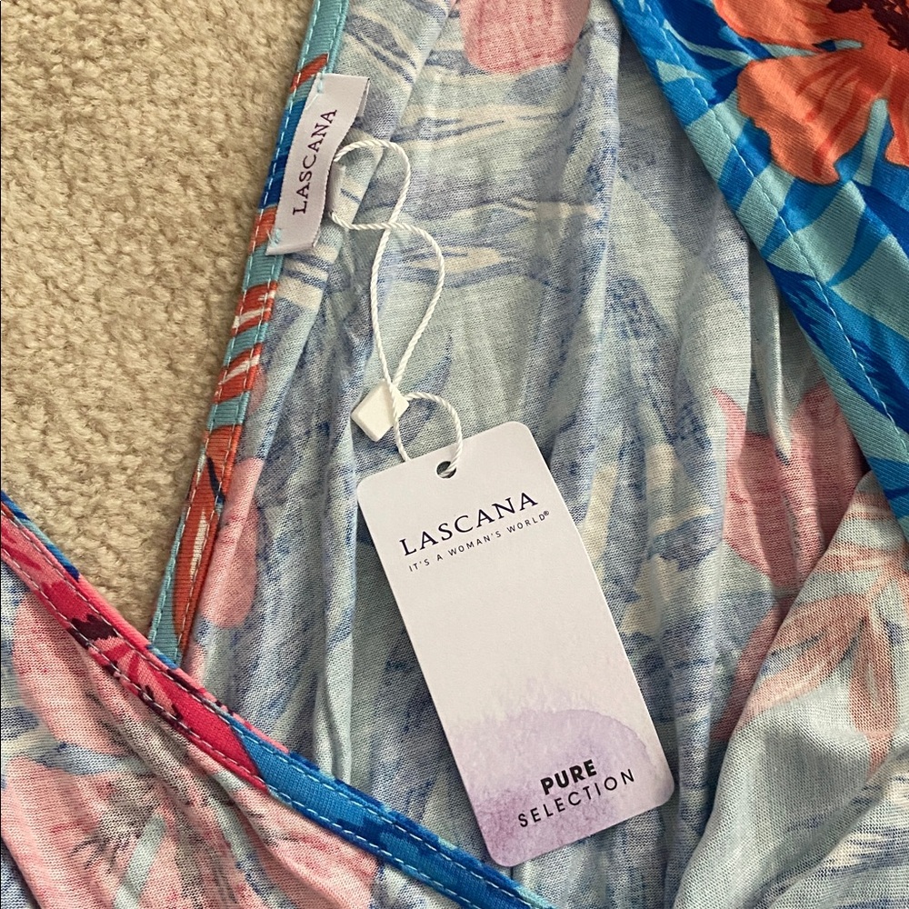 Lascana by Venus size 18 floral comfortable wide leg jumpsuit NWT - Picture 7 of 9